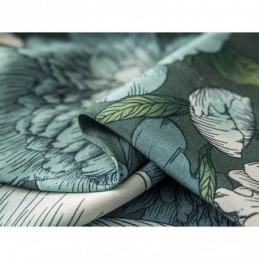 Rideau En Coton Sur Mesure, Imprimé Floral, Style Nordique