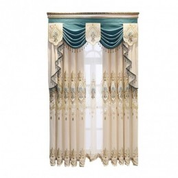 Rideau Semi-Occultant En Chenille Sur Mesure, Broderie Florale Européenne, Pour Salon Et Chambre À Coucher