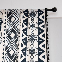 Rideau En Lin Imprimé Floral Sur Mesure, Style Nordique, Pour Salon Et Chambre À Coucher