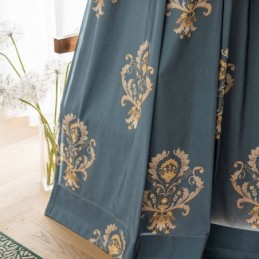 Rideau En Coton Sur Mesure, Imprimé Floral Européen