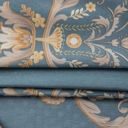 Rideau En Coton Sur Mesure, Imprimé Floral Européen