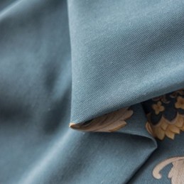 Rideau En Coton Sur Mesure, Imprimé Floral Européen