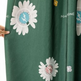 Rideau En Coton Sur Mesure, Imprimé Floral, Style Nordique