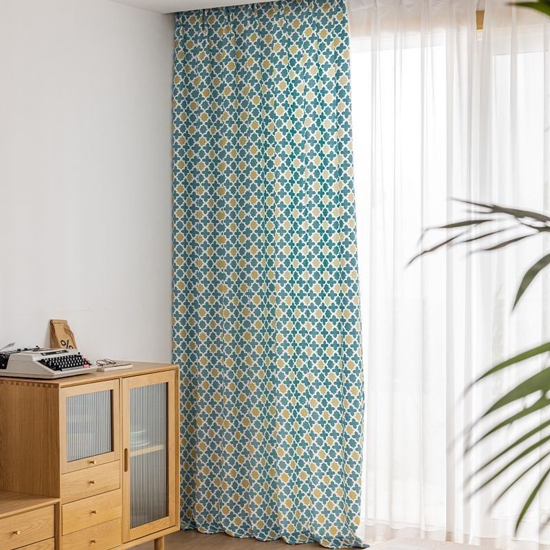 Rideau Sur Mesure Rideau Imprimé Géométrique Style Nordique