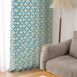 Rideau Sur Mesure Rideau Imprimé Géométrique Style Nordique