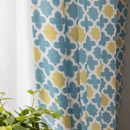 Rideau Sur Mesure Rideau Imprimé Géométrique Style Nordique
