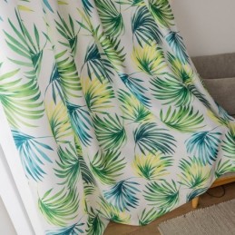 Rideau Sur Mesure Imprimé Feuilles Style Nordique