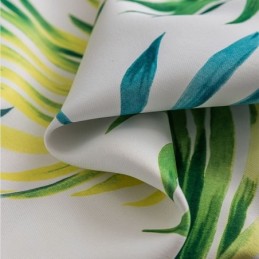 Rideau Sur Mesure Imprimé Feuilles Style Nordique