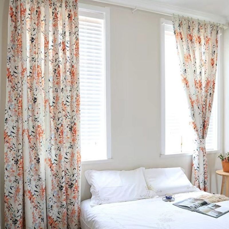 Rideaux Occultants En Polyester À Imprimé Botanique Pour Salon Et Chambre À Coucher