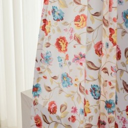 Rideaux De Style Américain À Imprimé Végétal