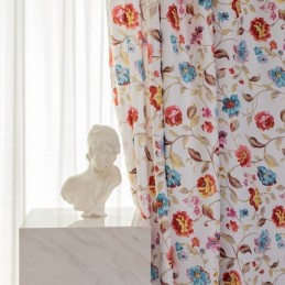 Rideaux De Style Américain À Imprimé Végétal