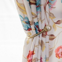 Rideaux De Style Américain À Imprimé Végétal