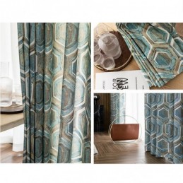 Rideaux Occultants Nordiques À Imprimé Géométrique Pour Salon Et Chambre À Coucher