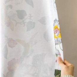 Rideaux À Imprimé Feuilles En Polyester De Style Américain