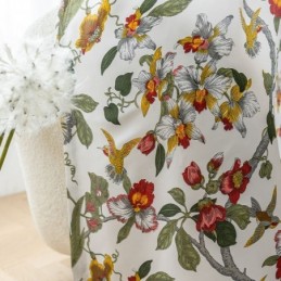 Rideaux À Imprimé Feuilles En Polyester De Style Américain