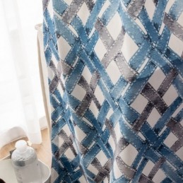 Rideau En Coton Sur Mesure Imprimé Style Nordique