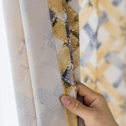 Rideau En Coton Sur Mesure Imprimé Style Nordique