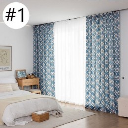 Rideau En Coton Sur Mesure Imprimé Style Nordique