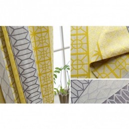 Rideau Occultant Nordique En Coton Et Lin, Sur Mesure, Motif Géométrique Jacquard, Pour Salon Et Chambre À Coucher