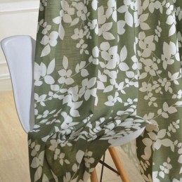 Rideau Occultant Sur Mesure Style Nordique Imprimé Floral Pour Salon Chambre