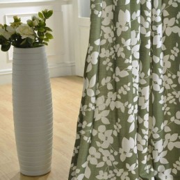 Rideau Occultant Sur Mesure Style Nordique Imprimé Floral Pour Salon Chambre