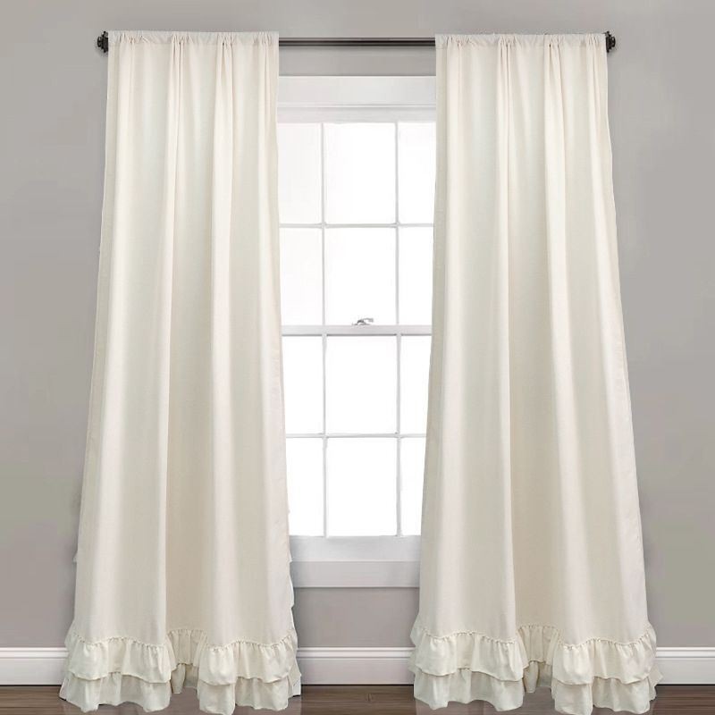 Rideaux En Chenille De Couleur Unie, Style Nordique, Pour Salon Et Chambre À Coucher