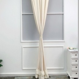 Rideaux En Chenille De Couleur Unie, Style Nordique, Pour Salon Et Chambre À Coucher