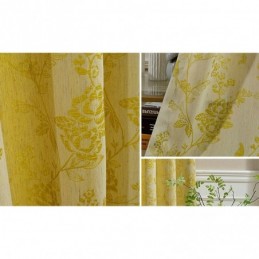 Rideaux Occultants Nordiques En Polycoton Jacquard Floral, Rideau Sur Mesure Pour Salon Et Chambre À Coucher