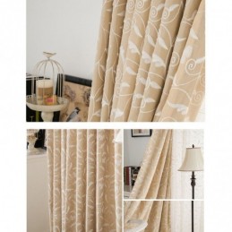 Rideau Occultant En Coton Sur Mesure, Motif Vigne Brodée, Style Nordique, Pour Salon Et Chambre À Coucher