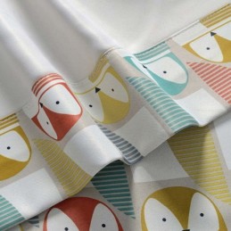 Rideau De Dessin Animé Moderne Sur Mesure, Imprimé Hibou Mignon, Tissu Occultant Doux Pour Chambre D'Enfant