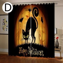 Rideaux Halloween Impression Numérique Style Américain