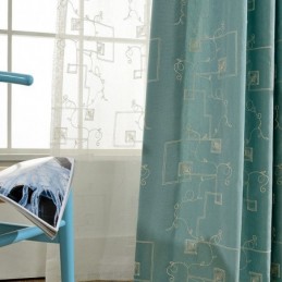 Rideau Occultant En Coton Brodé Sur Mesure, Style Nordique, Pour Salon Et Chambre À Coucher