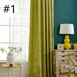 Rideau Occultant En Coton Brodé Sur Mesure, Style Nordique, Pour Salon Et Chambre À Coucher