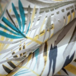Rideaux En Coton Américains Colorés En Feuille De Bananier
