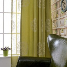 Rideau Brodé En Coton Sur Mesure, Style Nordique Occultant, Idéal Pour Le Salon Ou La Chambre À Coucher