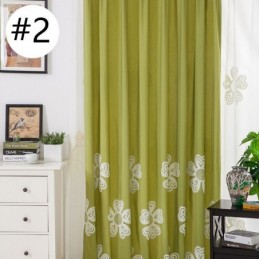 Rideau Brodé De Style Nordique Sur Mesure En Polycoton À Fleurs Pour Salon Et Chambre À Coucher