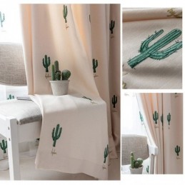 Rideaux Enfant Style Cactus Brodés