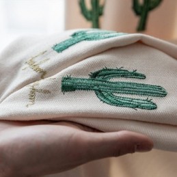 Rideaux Enfant Style Cactus Brodés