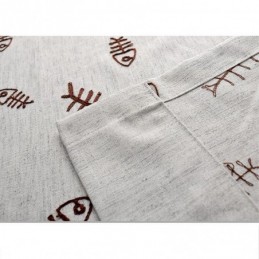 Rideau Occultant Nordique Sur Mesure En Jacquard À Motif Arêtes De Poisson Pour Salon Et Chambre À Coucher