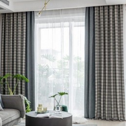Rideaux Modernes Simples Pied-De-Poule