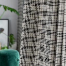 Rideaux Modernes Simples Pied-De-Poule