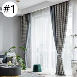 Rideaux Modernes Simples Pied-De-Poule