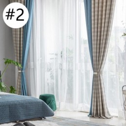 Rideaux Modernes Simples Pied-De-Poule