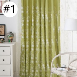 Rideau Brodé Végétal Sur Mesure En Coton De Style Nordique Pour Salon Et Chambre À Coucher