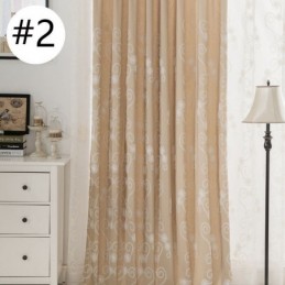 Rideau Brodé Végétal Sur Mesure En Coton De Style Nordique Pour Salon Et Chambre À Coucher