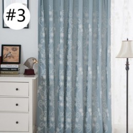 Rideau Brodé Végétal Sur Mesure En Coton De Style Nordique Pour Salon Et Chambre À Coucher