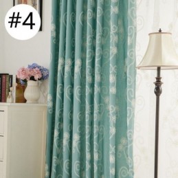 Rideau Brodé Végétal Sur Mesure En Coton De Style Nordique Pour Salon Et Chambre À Coucher
