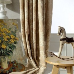 Rideau Occultant En Coton Et Lin, Sur Mesure, Motif Floral Nordique Brodé, Pour Salon Et Chambre À Coucher