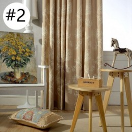 Rideau Occultant En Coton Et Lin, Sur Mesure, Motif Floral Nordique Brodé, Pour Salon Et Chambre À Coucher