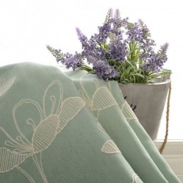 Rideau Occultant Nordique Sur Mesure, Motif Végétal Brodé, Pour Salon Et Chambre À Coucher